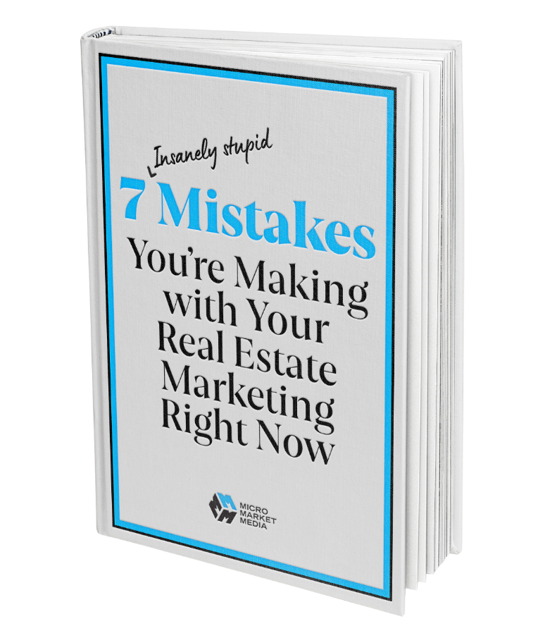 7 mistakes you're making with your real estate marketing ebook cover.